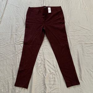 NWT LOFT Maroon Legging Pants